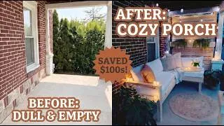 Thumbnail: I Saved Hundreds on My Porch Makeover With This Outdoor Cushion Hack (Full DIY Build)