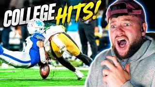 Thumbnail: Brit Reacts to INSANE College Football Hits But They Get Increasingly Worse..