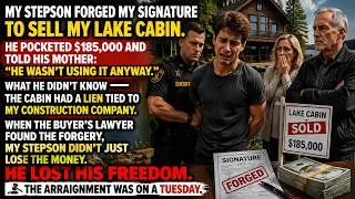 Thumbnail: My Stepson Forged My Signature and Sold My Cabin for $185,000 — The Arraignment Was on a Tuesday