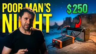 Thumbnail: Exterior Night Lighting on a BUDGET (DIY Filmmaking)