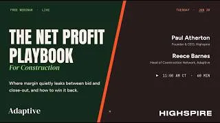 Thumbnail: Adaptive x Highspire: The Net Profit Playbook for Construction