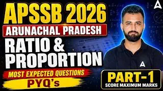 Thumbnail: APSSB CGL & CHSL Preparation  2026 | Ratio & Proportion PYQ | Most Expected Questions