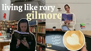 Thumbnail: living like rory gilmore for a day ☕️🏠🍂🧣 (drinking lots of coffee, reading and more!)