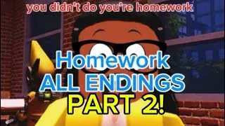 Thumbnail: All Homework Endings Part 2 (The Presentation Roblox)
