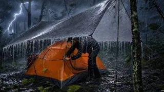Thumbnail: THE WORST EXPERIENCE OF A NON-STOP THUNDERSTORM ‼️ CAMPING IN THE MIDDLE OF BAD WEATHER HEAVY RAIN