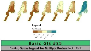 Thumbnail: Basic GIS # 25 | Setting Same Legend for Multiple Rasters in ArcGIS [Urdu/ Hindi]