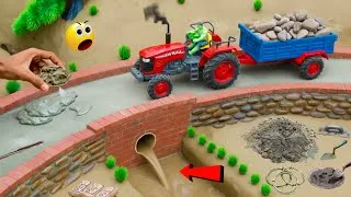 Thumbnail: Diy Mini Tractor Making Real Concrete Bridge and Road | Construction Science Project @AdgeCreator