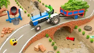Thumbnail: Diy  Mini Tractor Bridge Builds & Sudden Collapse | Secret Underground Water Tank @AdgeCreator