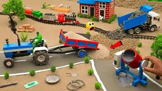 Thumbnail: Diy Mini Tractor Builds Road | Concrete Mixer Machine Construction | Science Project @AdgeCreator