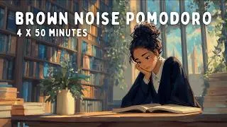 Thumbnail: 4 Hour Pomodoro | 50-10 intervals with Smoothed Brown Noise for ADHD Focus