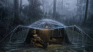 Thumbnail: 🌧️ Cozy Camping in Heavy Rain | A Peaceful Night in the Forest ⛺