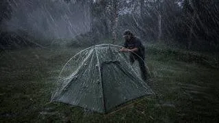 Thumbnail: WORST EXPERIENCE OF BEING HIT BY A HEAVY RAIN AND THUNDERS⛈️ Relaxing in bad weather