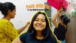Thumbnail: Packing my ARTISTIC hostel room *CHAOTIC* 🧳