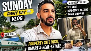 Thumbnail: Sunday Vlog 🌧️ | Rainy Day, Property Site Visit & Dmart Shopping #vlog #rainyday #meeting 