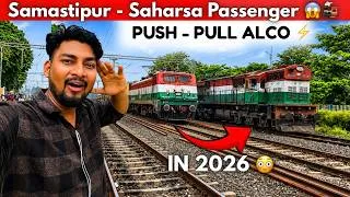 Thumbnail: “RARE Push-Pull Alco in 2026! | Samastipur saharsa passenger Full Journey | Tri Colour WDM-3D🚂😳”
