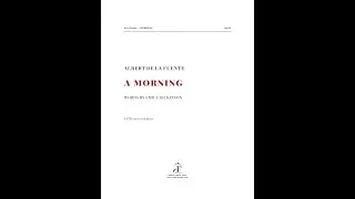 Thumbnail: A Morning, Op.24, for SATB choir (score video)