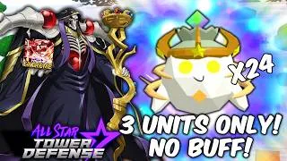 Thumbnail: New 7 Star Ainz (100% Egg) DESTROYED Extreme EXP Ticket | All Star Tower Defense Roblox