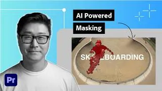 Thumbnail: Hide Text Behind Anything in Premiere With AI | Adobe Video