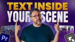 Thumbnail: How to Edit Text Behind Objects (ft Premiere's Object Mask!) | @FilmRiot x Adobe Video