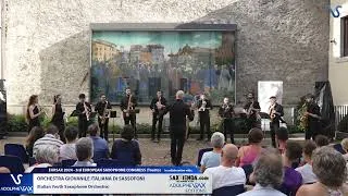 Thumbnail: EURSAX 2024 - Orchestra Giovanile Italiana di Sassofoni plays Prelude, Fugue & Samba by Emmanuel Str