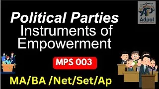 Thumbnail: Political parties instruments of empowerment#politicalscience #politics #ugcnet #netjrf 