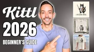 Thumbnail: Create Trendy T-Shirt Designs in Seconds (Kittl Beginner Tutorial 2026)