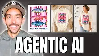 Thumbnail: The NEW Way To Create T-Shirt Designs in Seconds (Agentic AI Tutorial)