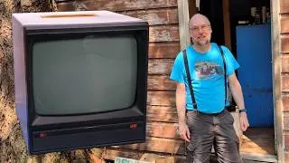Thumbnail: That Amber Glow: Fixing a shed-found 9" composite monitor (USI Pi4)