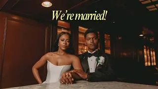 Thumbnail: wedding series: we're married! | full wedding vlog