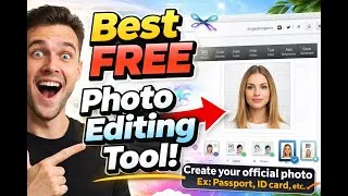 Thumbnail: Create Passport ,  Visa , Driving license photos online (FREE & Private – No Upload Required)