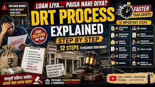 Thumbnail: DRT Procedure: 12 Steps से Loan Recovery तक | Recovery of Debts Act 1993 #loandefault #bankloan