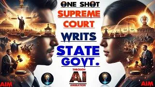 Thumbnail: Indian Polity ONE SHOT! | Part 3, Supreme Court, Writs & State Executive | Through AI | UPSC 2026