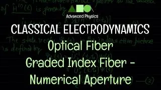 Thumbnail: Classical Electrodynamics - Optical Fiber : Graded Index Fiber - Numerical Aperture