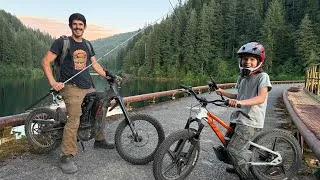 Thumbnail: We Rode Electric Dirt Bikes to Find a Secret Abandoned Bridge to Fish From