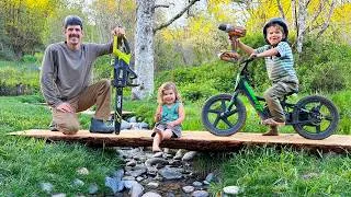 Thumbnail: Building a Wooden Bridge Across the Stream on Our Homestead