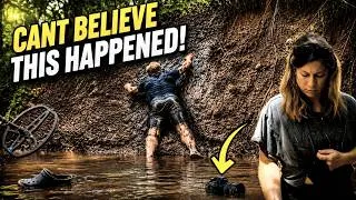 Thumbnail: DISASTER! River Treasure Hunter Mudlarks a Ghost Town for lost treasure with a Metal Detector!