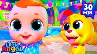 Thumbnail: Bingo and Baby John's Looby Loo Dance 🕺🏻 Little Angel Kids Songs | Fun for Kids