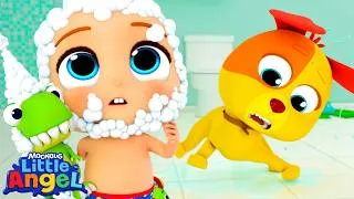 Thumbnail: Bingo and Baby John Bath Time 🛁 Little Angel Kids Songs | Routine For Kids