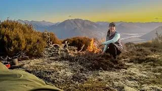Thumbnail: Alone at the Top of a Mountain - Camping Under the Stars with a Huge Campfire and Incredible Views
