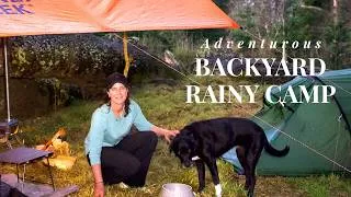 Thumbnail: I Was Not Expecting it to End This Way - an Unexpected Adventurous Rainy Backyard Camp With My Dog