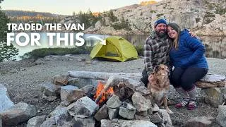 Thumbnail: First time backpacking in over 3 years (spoiler: it was chaotic)