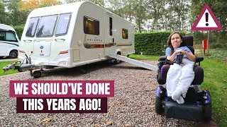 Thumbnail: The BIGGEST lesson we learnt when buying our Wheelchair Accessible Caravan! [CC]