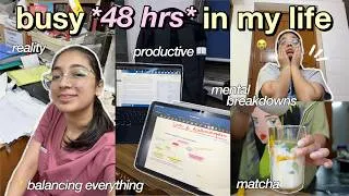 Thumbnail: PRODUCTIVE DAYS IN MY LIFE📝✨: surgery duties, studying, shopping, cleaning & mental breakdowns😭