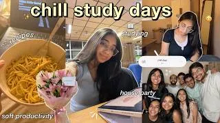 Thumbnail: COLLEGE LIFE IS ENDING SOON💌: studying, cooking, self-care nights, hosting game nights w friends✨🍜