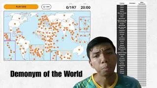 Thumbnail: Can I Name All 197 Demonyms of the World in 20 Minutes?