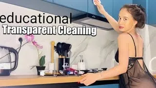 Thumbnail: [4K USA] COZY Transparent Kitchen Cleaning with EVANAH  Cleaning Educational  HD
