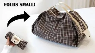 Thumbnail: The Easiest Foldable Travel Bag You'll Ever Sew! | Beginner Friendly