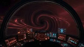 Thumbnail: The Crimson Spacetime Tear ✦ Deep Sleep & Focus Ambience