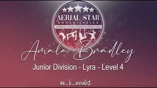 Thumbnail: Amala Bradley - Junior Division - Lyra - Level 4 (2nd Place)
