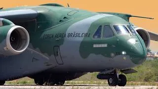 Thumbnail: Brazilian Air Force Embraer KC-390 Takeoff & Heavy Landing